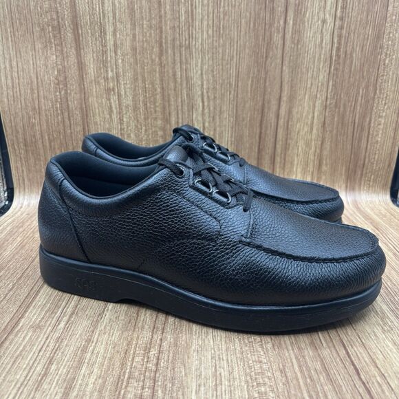 SAS Bout Time Black Leather Casual Walking Comfort Shoe Men Size 14.5 Extra Wide - Picture 1 of 9